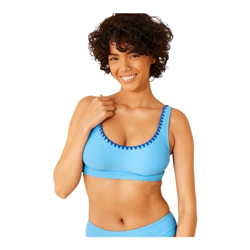 ❤️3/$15 NWT Wild Fable Blue Women's Blanket Bralette Bikini Top Size XXS